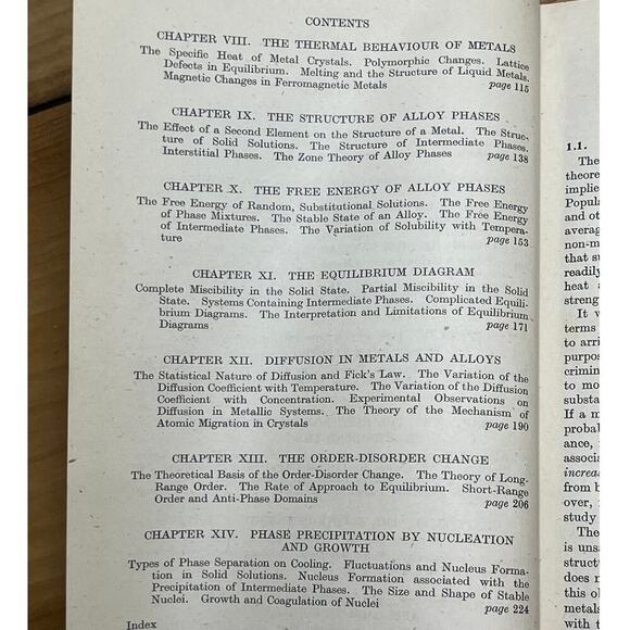 Vintage 1948 Theoretical Structural Metallurgy book. Science. by Cottrell - Picture 7 of 7